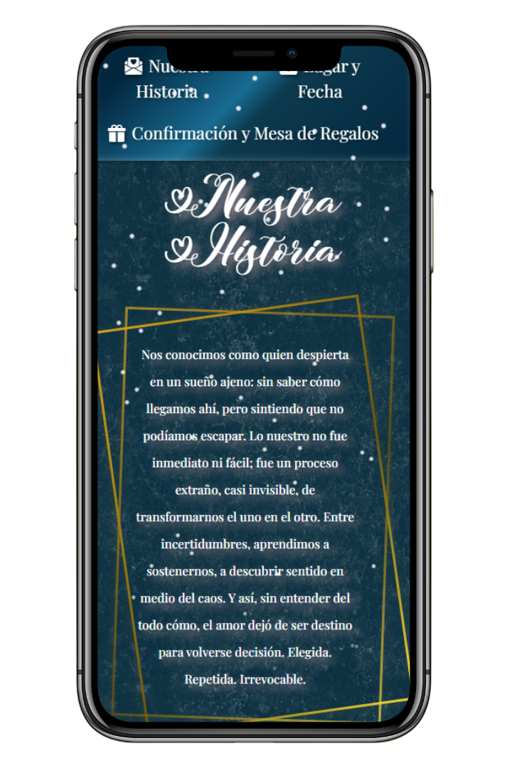 Ejemplo de Invitación - Detalles